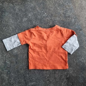 Outlet suisse – Solderie & Neuf - T-shirt orange gris Baby Club