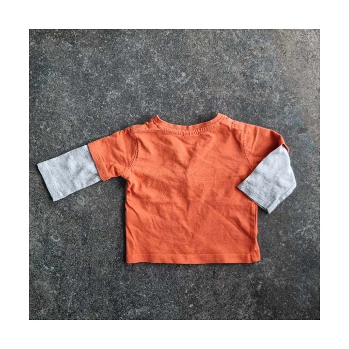Outlet suisse – Solderie & Neuf - T-shirt orange gris Baby Club