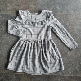 Outlet suisse – Solderie & Neuf - Robe grise rayée Happy Girls Club