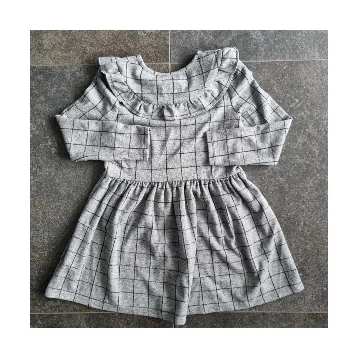 Outlet suisse – Solderie & Neuf - Robe grise rayée Happy Girls Club