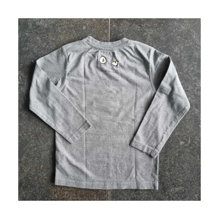 Outlet suisse – Solderie & Neuf - T-shirt gris Nija Cat Boy Funny