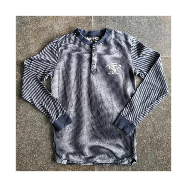Outlet suisse – Solderie & Neuf - T-shirt bleu rayé Boston Culture