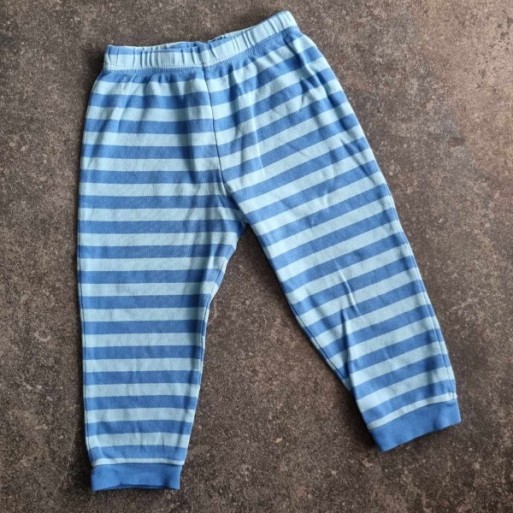 Outlet Suisse – Solderie & Neuf - Pantalon de pyjama Smile rayé bleu