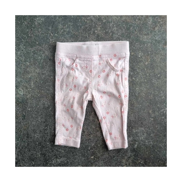 Solderie suisse – Seconde main & Neuf - Pantalon rose à fleurs Gémo