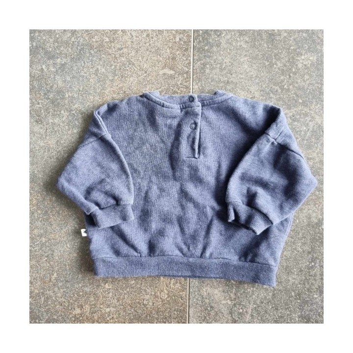 Solderie suisse – Seconde main & Neuf - Sweat bleu Super Power Smile