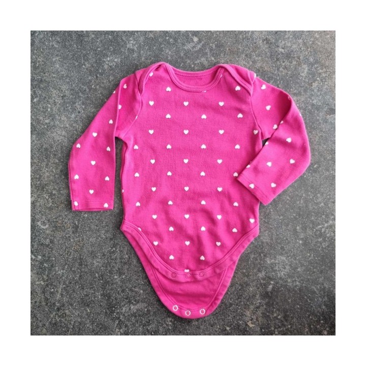 La Solderie-Seconde main et neuf - Body rose à coeurs Baby Club