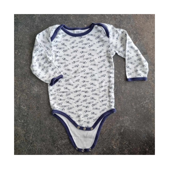 La Solderie-Seconde main et neuf - Body blanc avions Texstar