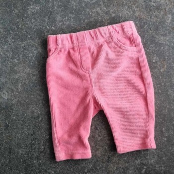 Outlet Suisse – Solderie & Neuf - Pantalon velours côtelé rose Smile