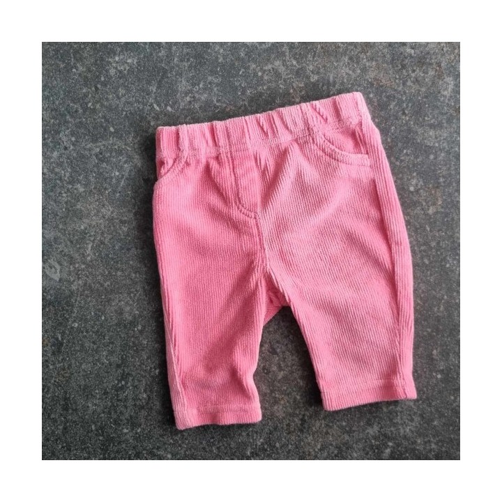 Outlet Suisse – Solderie & Neuf - Pantalon velours côtelé rose Smile