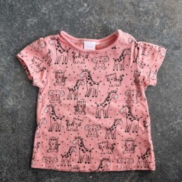 La Solderie - Seconde main et neuf - T-shirt brun animaux Smile