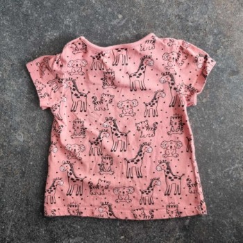 La Solderie - Seconde main et neuf - T-shirt brun animaux Smile