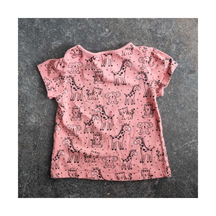 La Solderie - Seconde main et neuf - T-shirt brun animaux Smile
