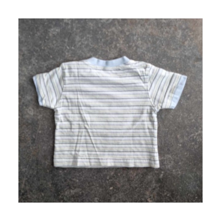 La Solderie - Seconde main et neuf - T-shirt rayé "King of the Day" Ba