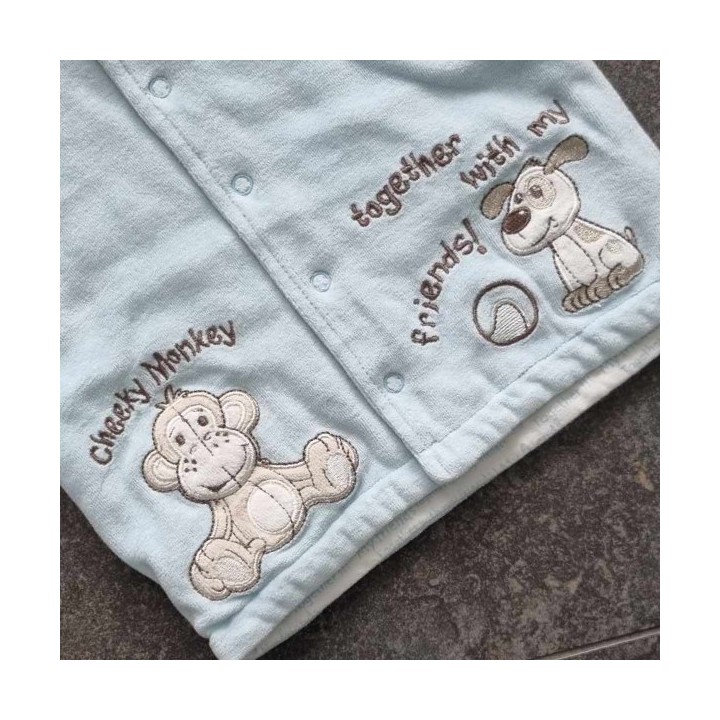 Sweat bleu à capuche