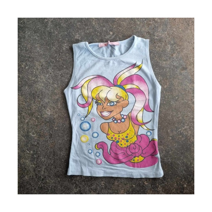 La Solderie - Seconde main et neuf - T-shirt bleu Annie Zebra