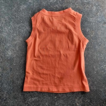 La Solderie - Seconde main et neuf - T-shirt orange Farm Friends Smile