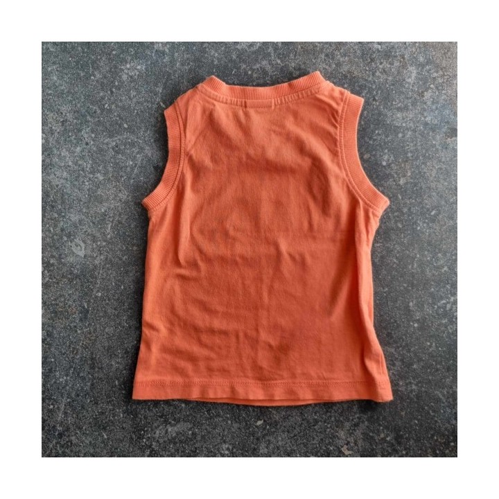 La Solderie - Seconde main et neuf - T-shirt orange Farm Friends Smile