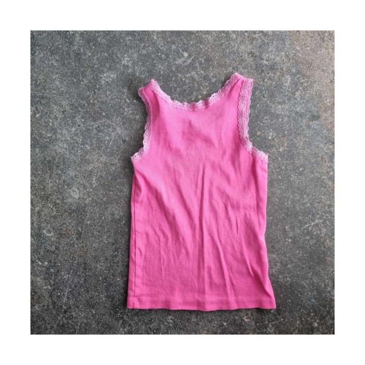 La Solderie - Seconde main et neuf - T-shirt rose dentelle Impidimpi