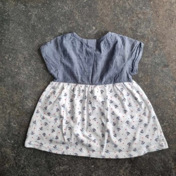 La Solderie - Seconde main et neuf - Robe blanche marine Smile