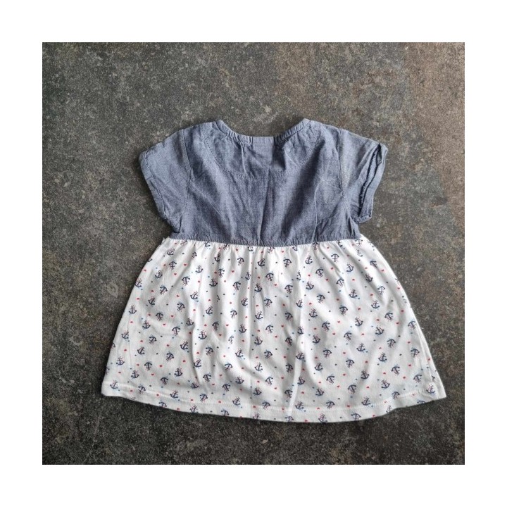 La Solderie - Seconde main et neuf - Robe blanche marine Smile