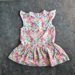 La Solderie - Seconde main et neuf - Robe blanche à fleurs Baby Club