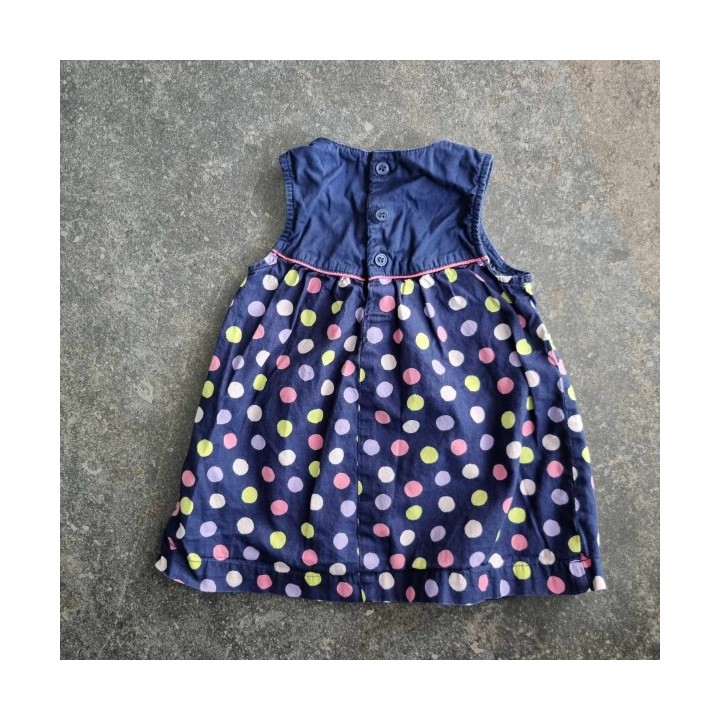 La Solderie - Seconde main et neuf - Robe bleue à pois H&M