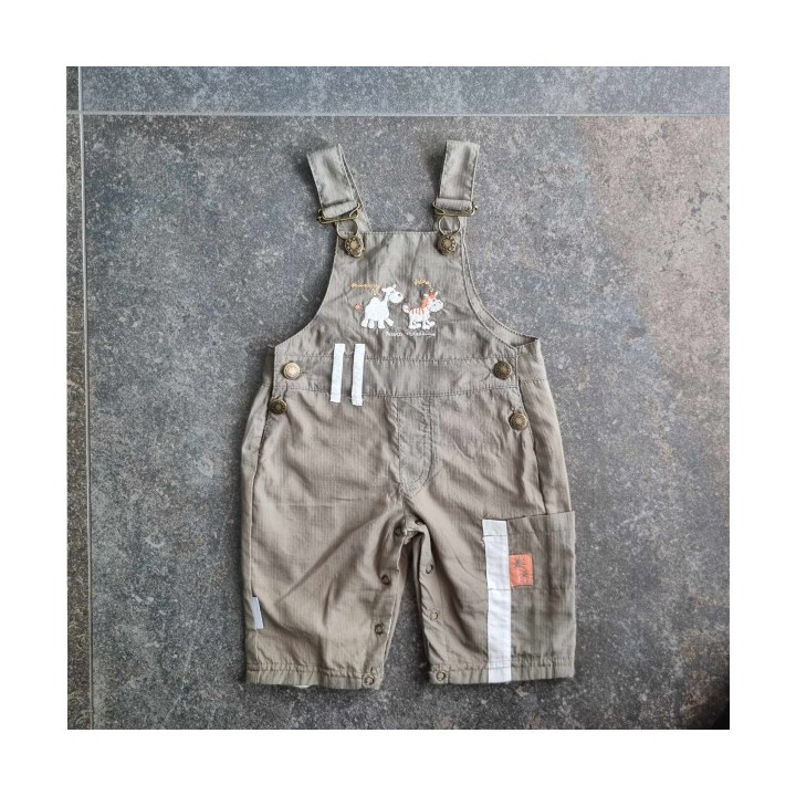 La Solderie - Seconde main et neuf - Pantalon salopette kaki Jacky