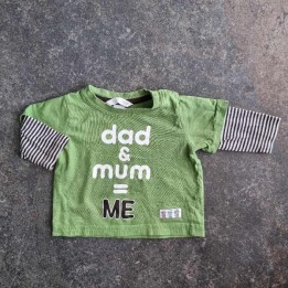 La Solderie - Seconde main et neuf - T-shirt vert Dad & Mum H&M