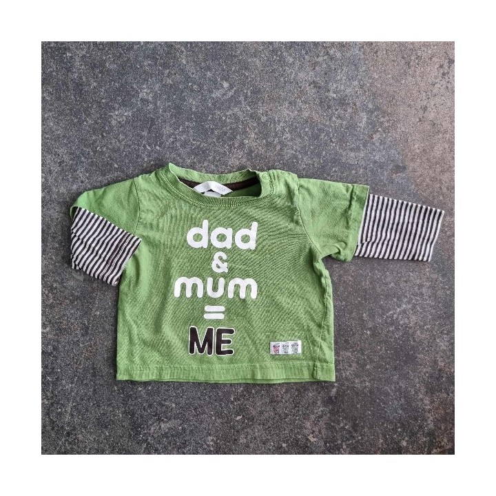 La Solderie - Seconde main et neuf - T-shirt vert Dad & Mum H&M