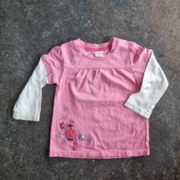 La Solderie - Seconde main et neuf - T-shirt rose oiseau Smile