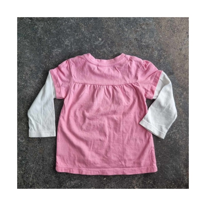 La Solderie - Seconde main et neuf - T-shirt rose oiseau Smile