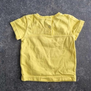 La Solderie - Seconde main et neuf - T-shirt jaune avion Benetton