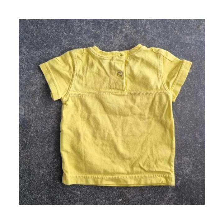 La Solderie - Seconde main et neuf - T-shirt jaune avion Benetton