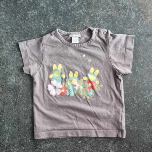 La Solderie - Seconde main et neuf - T-shirt brun fleurs Orchestra La Solderie - Seconde main et neuf - T-shirt brun fleurs Orchestra