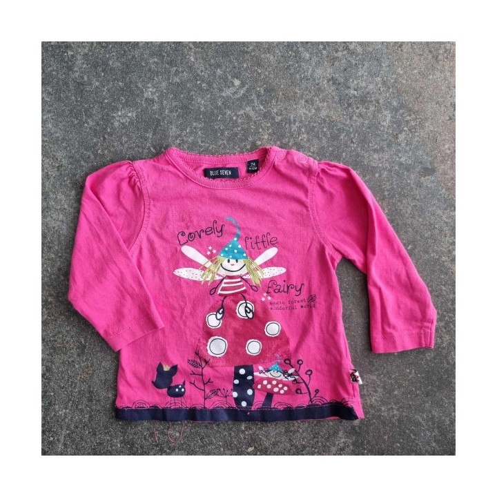 La Solderie - Seconde main et neuf - T-shirt  rose libellules Blue Sev