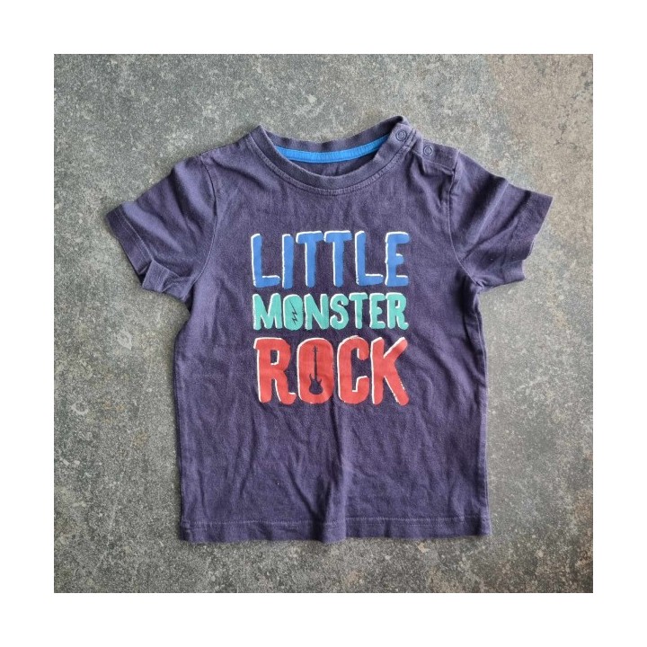 La Solderie - Seconde main et neuf - T-shirt  bleu Little Monster Rock