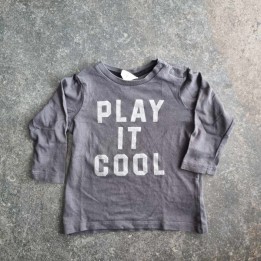 La Solderie - Seconde main et neuf - T-shirt  gris Play it Cool H&M
