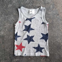 La Solderie - Seconde main et neuf - T-shirt marcel étoiles H&M