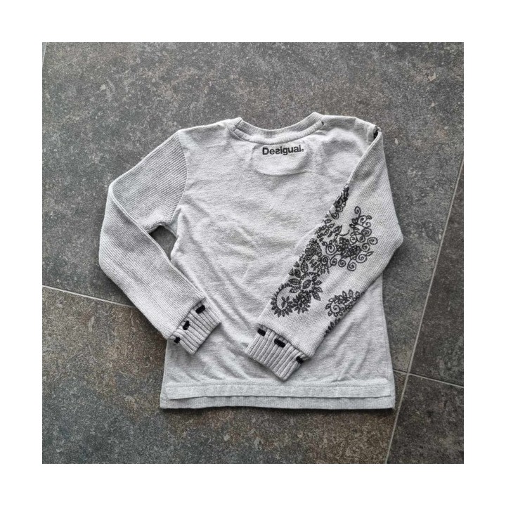 Outlet Suisse – Solderie & Neuf - Pull fin Desigual gris coeur