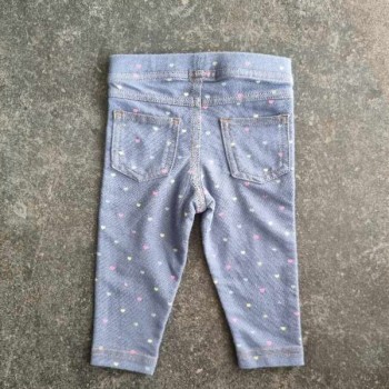La Solderie - Seconde main et neuf - Pantalon bleu à coeurs Sfera