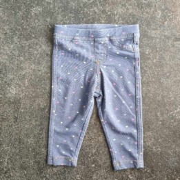 La Solderie - Seconde main et neuf - Pantalon bleu à coeurs Sfera