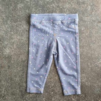 La Solderie - Seconde main et neuf - Pantalon bleu à coeurs Sfera