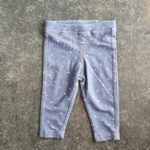 La Solderie - Seconde main et neuf - Pantalon bleu à coeurs Sfera La Solderie - Seconde main et neuf - Pantalon bleu à coeurs Sfera