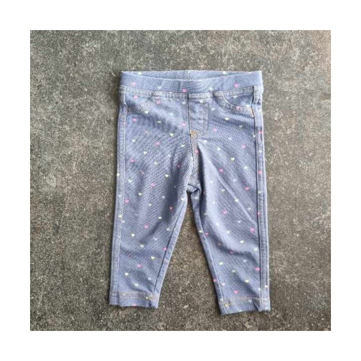 La Solderie - Seconde main et neuf - Pantalon bleu à coeurs Sfera