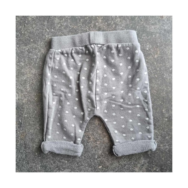 La Solderie - Seconde main et neuf - Pantalon pyjama gris à pois Smile