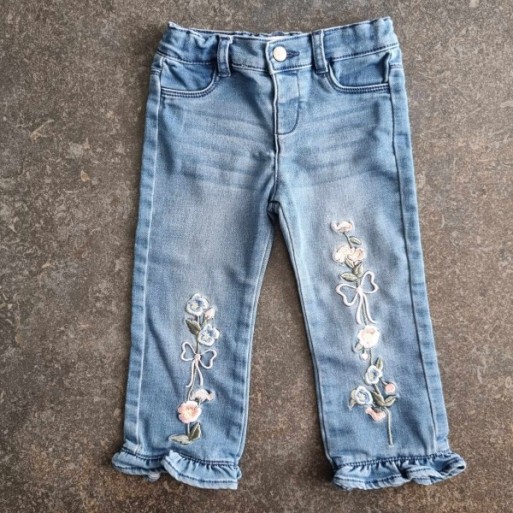 Solderie suisse - Jeans fleurs Made with Love