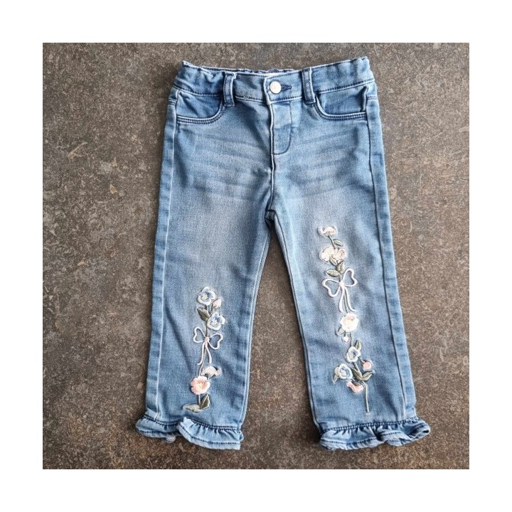 Solderie suisse - Jeans fleurs Made with Love