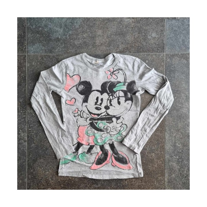 Solderie suisse - T-shirt gris Mickey Minnie Disney