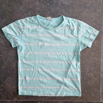 Solderie suisse - T-shirt turquoise rayé TCM