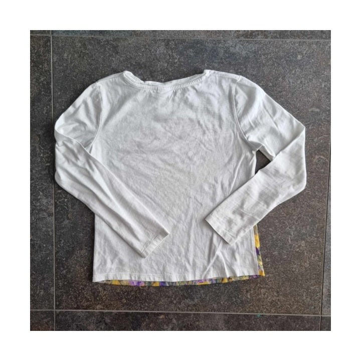 Solderie suisse - T-shirt blanc cheval et fleurs C&A